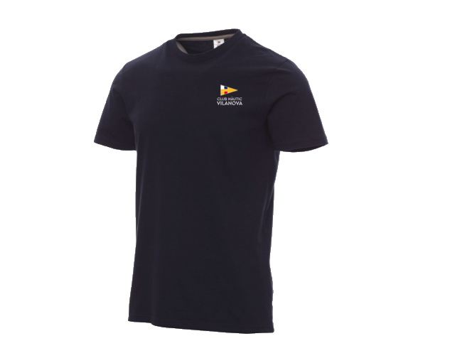 Camiseta Crew Algodón Navy